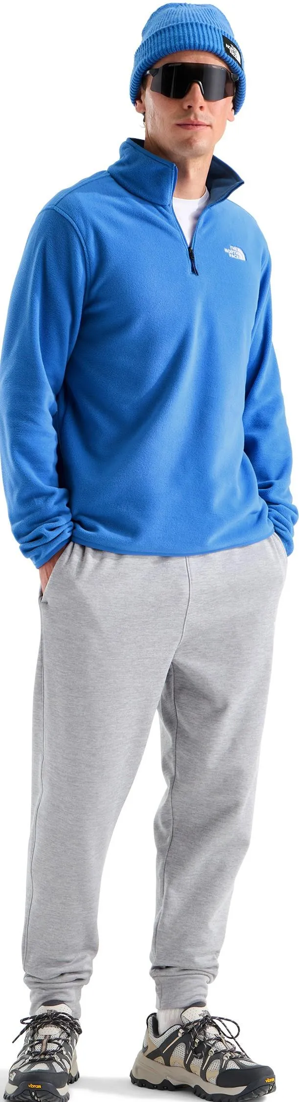 THE NORTH FACE - M GLACIER FLEECE 1/4 ZIP JACKET Active Blue