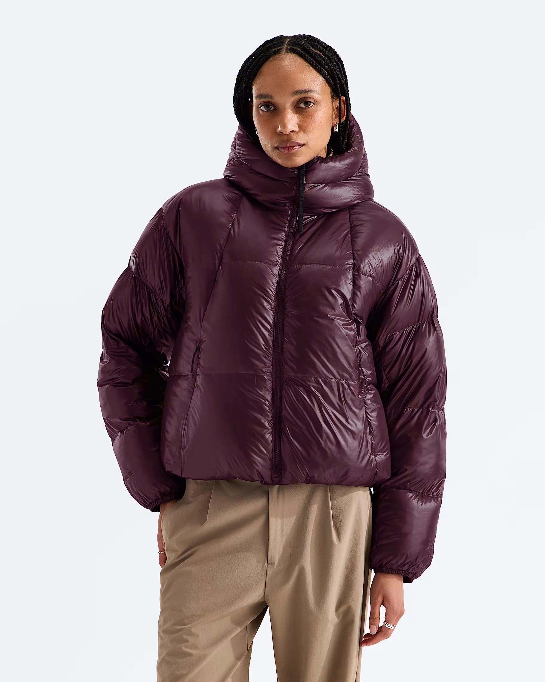 THE NORTH FACE - W TNF DRYVENT REVERSIBLE DOWN JACKET Deep Burgundy