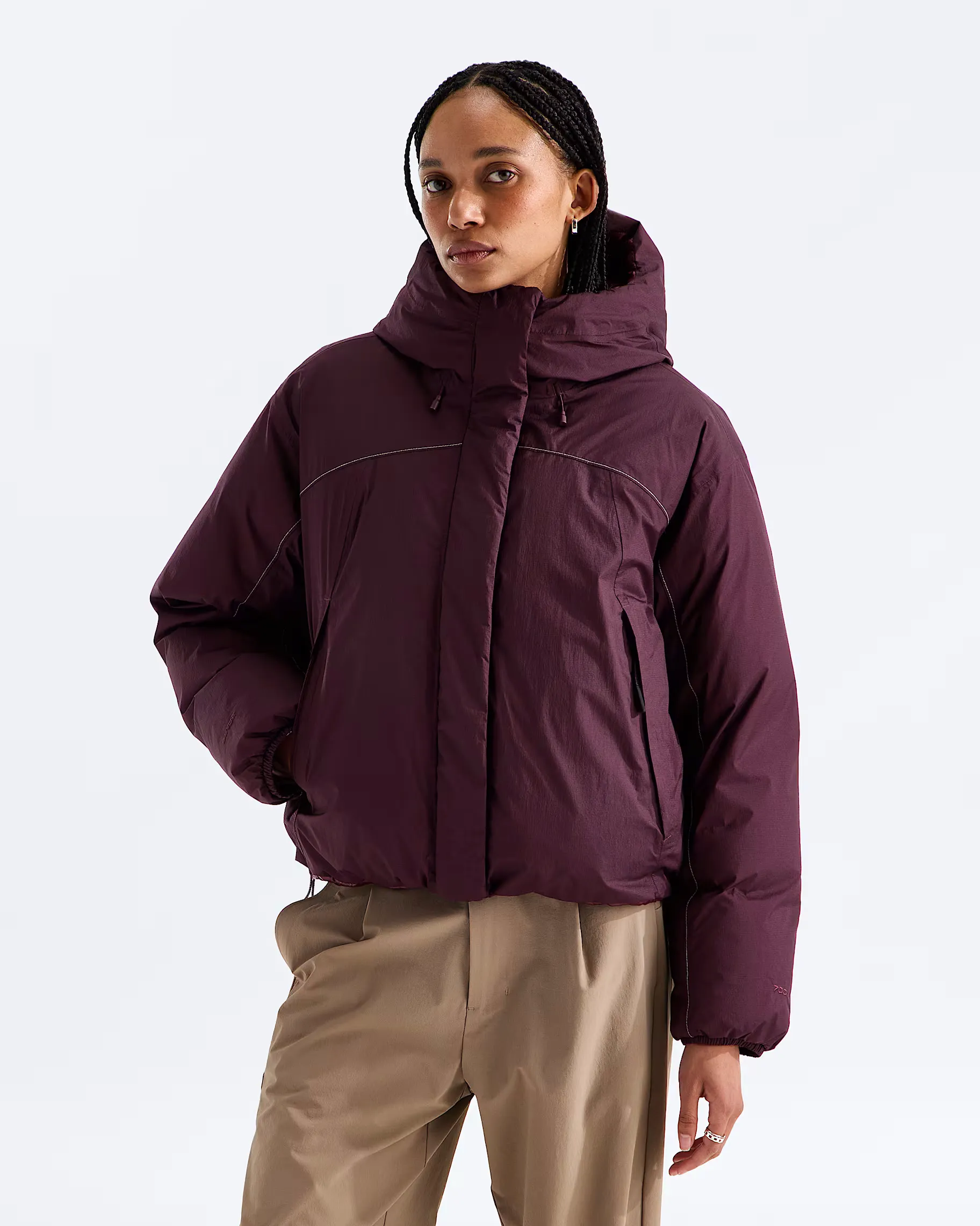 THE NORTH FACE - W TNF DRYVENT REVERSIBLE DOWN JACKET Deep Burgundy