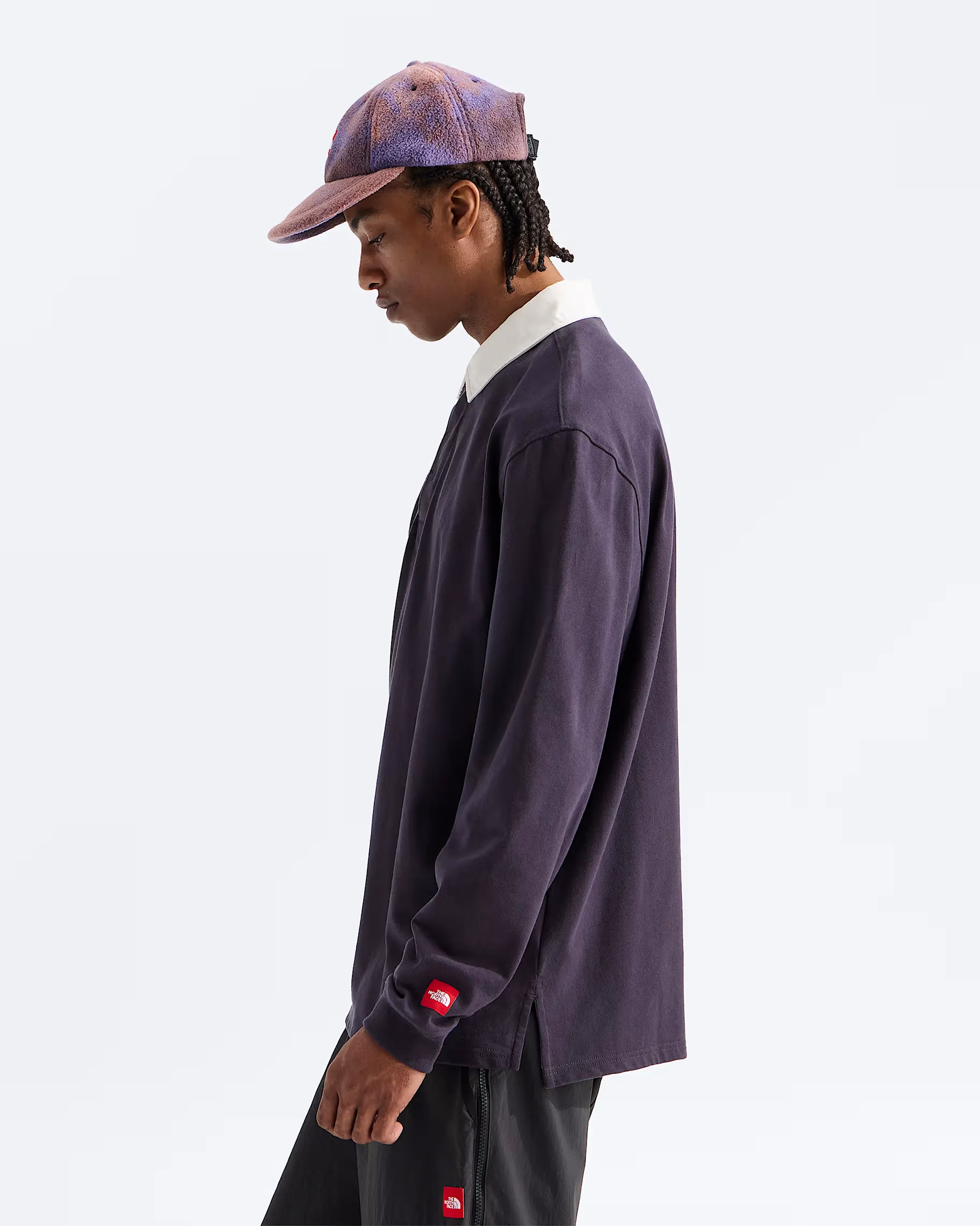THE NORTH FACE - M TNF Red Box Rugby Shirt OBSIDIAN