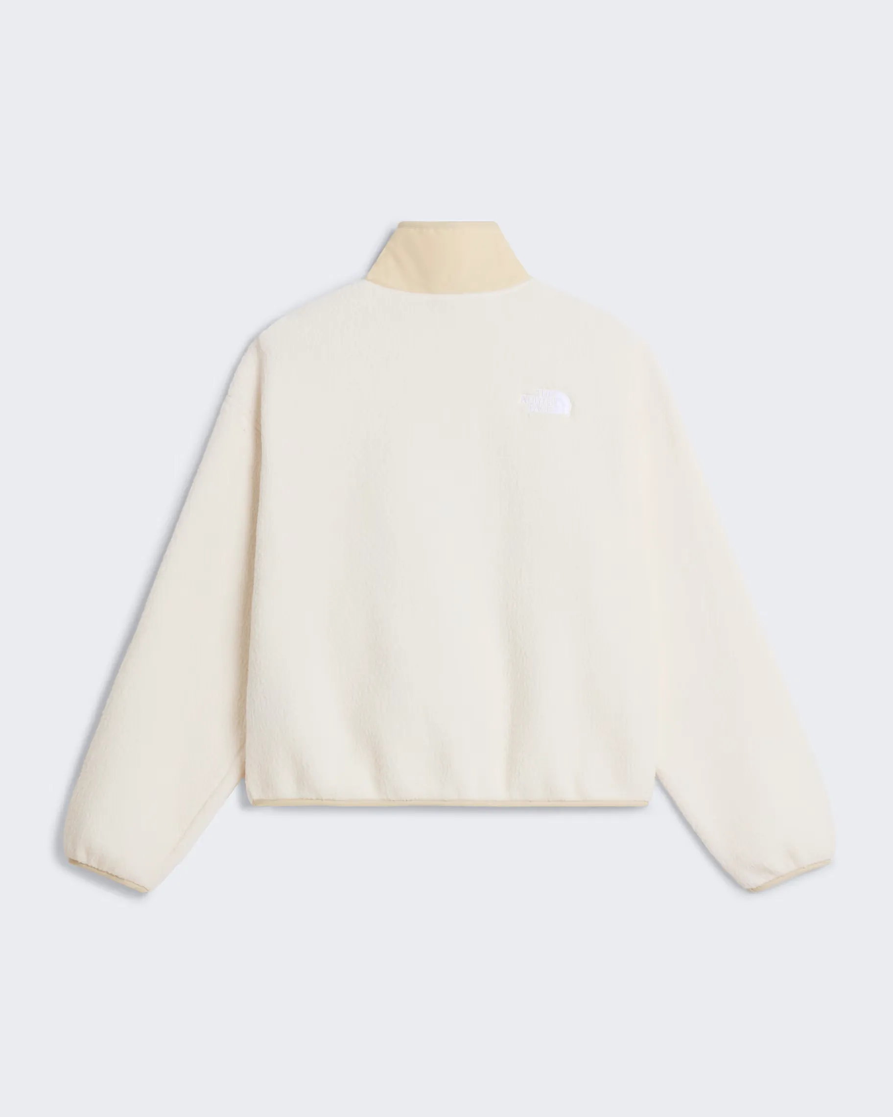 THE NORTH FACE - W CRAGMONT SNAP FRONT FLEECE JACKET White Dune/Desert Stone