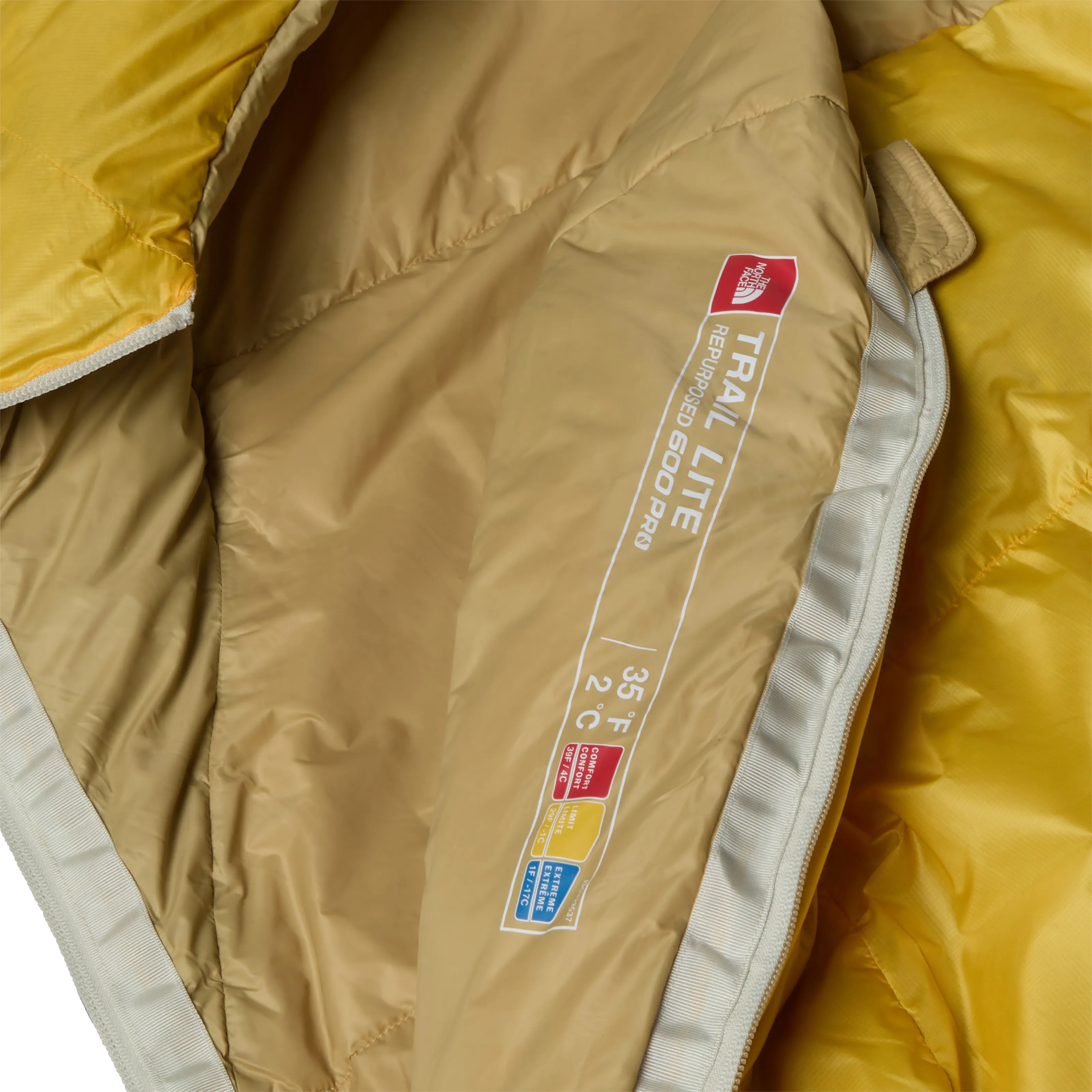 THE NORTH FACE TRAIL LITE DOWN 35 TNF Yellow/Khaki Stone